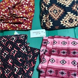 Lularoe os bundle of leggings new with tag